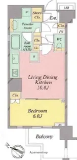 オープンレジデンシア品川【7階】の間取り