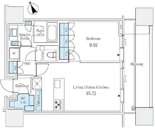 麻布台ヒルズレジデンスB【28階】の間取り