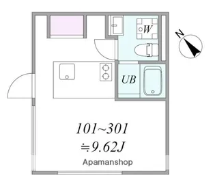 TRIAS816【101号室】の間取り