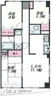サンテラス高輪【2階】の間取り