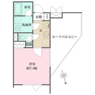 アトリオフラッツ三軒茶屋NORTH【4階】の間取り