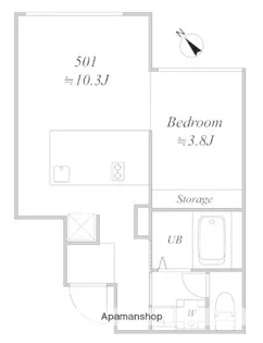 TRIAS495【501号室】の間取り