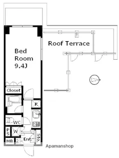 グローリオ大井町【6階】の間取り