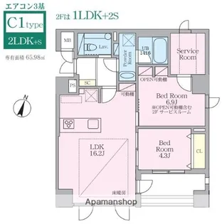SELENE御殿山【5階】の間取り