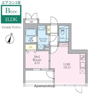SELENE御殿山【4階】の間取り
