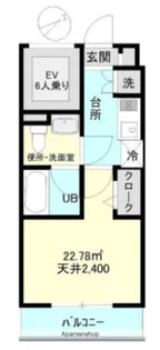 レジェンド南品川【3階】の間取り