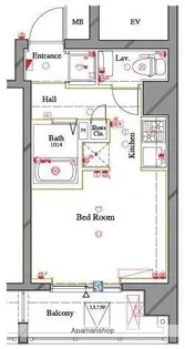 アルテシモブランシェプロヴァ【7階】の間取り