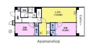 ブランズ田園調布【6階】の間取り