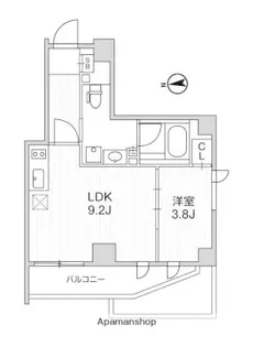 LIGHTHOUSE中馬込【6階】の間取り