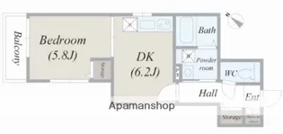 LIBELLE山王【2階】の間取り