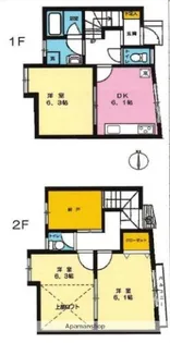 リヒト山王【B号室】の間取り