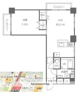 大森ハウス【4階】の間取り