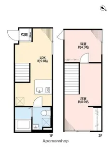 ルミドゥース目黒【2階】の間取り