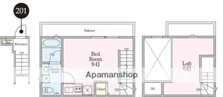 FOREST EAST【2階】の間取り