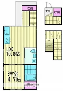 ニューキャッスルI【3階】の間取り
