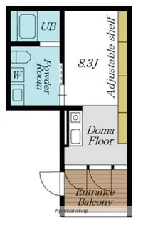 GROWTH TERRACE 蒲田【2階】の間取り