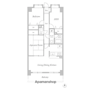 レジデンス多摩川西六郷【602号室】の間取り