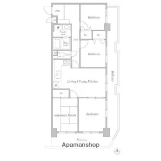 レジデンス多摩川西六郷【805号室】の間取り