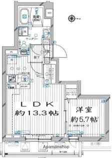 レガリス蒲田【3階】の間取り
