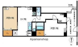 メゾンキクセイ【1階】の間取り