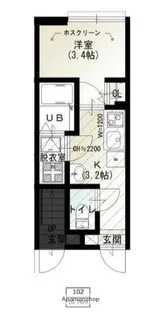 ソルナクレイシア荏原町【1階】の間取り