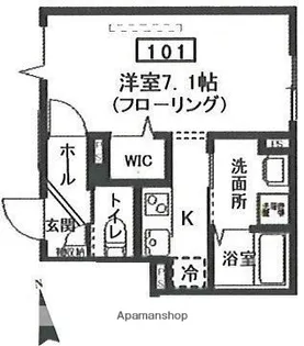DIO DELL ACQUA西大井【1階】の間取り