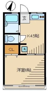 弥生荘【1階】の間取り