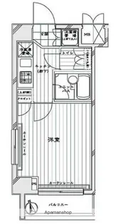 ルーブル大森伍番館【804号室】の間取り