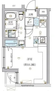 ECREDE蒲田【3階】の間取り
