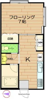 第二竹ノ内コーポ【203号室】の間取り