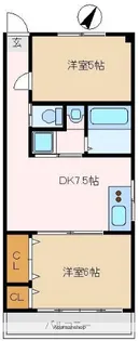 コーポ須山【301号室】の間取り