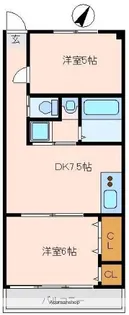 コーポ須山【302号室】の間取り