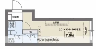 COCOFLAT大井町【4階】の間取り