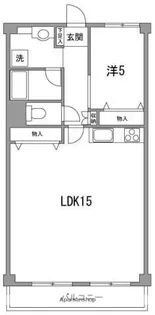 品川芙蓉ハイツ【5階】の間取り