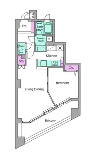 レジディア学芸大学【2階】の間取り