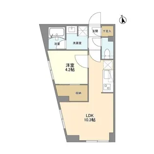ウェルスクエア学芸大学Ⅱ【4階】の間取り