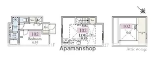 アーベインテラス久が原【2階】の間取り