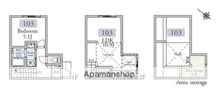 アーベインテラス久が原【103号室】の間取り