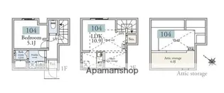 アーベインテラス久が原【2階】の間取り