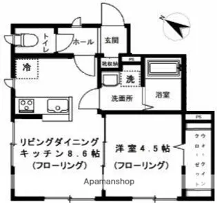 新力館【1階】の間取り