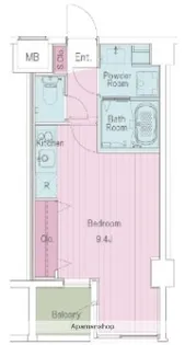 レスピール羽田【4階】の間取り