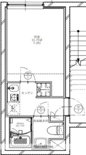 フラシア新蒲田【3階】の間取り