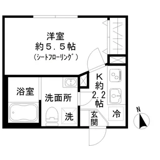 STRIPES東大井【3階】の間取り