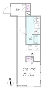 PREAS西大井【3階】の間取り