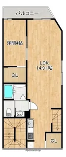 ルシェル羽田【2階】の間取り