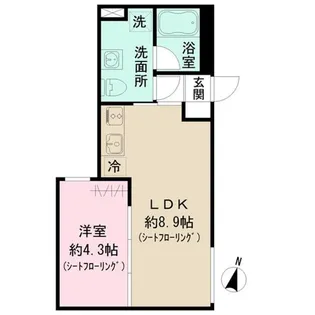 ベラ・カーサ大岡山【1階】の間取り