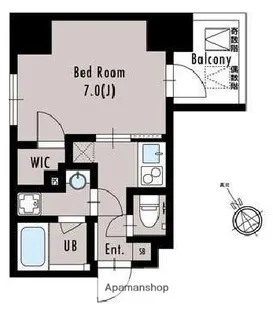 アルティザ五反田【10階】の間取り