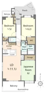 ガーデンホーム大井【3階】の間取り