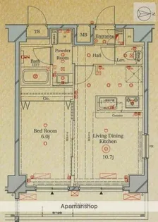 ラフィスタ品川ベイ【6階】の間取り