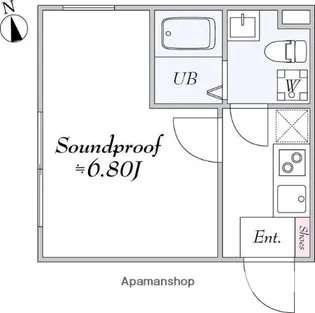 ラシクラス蒲田【501号室】の間取り